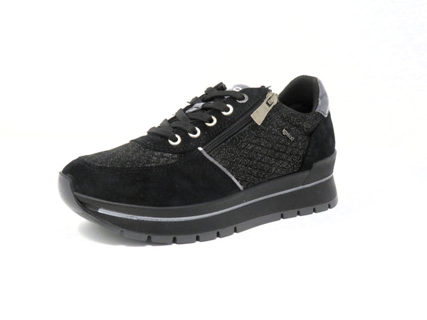Igi & Co 4672900 Leather Sneaker - Black