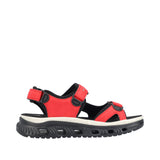 Rieker 64074-33 Lightweight Walking Sandal - Red Combination