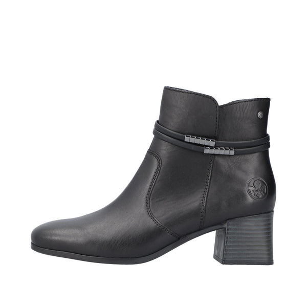 Rieker 70973-00 Ladies Ankle Boots - Black