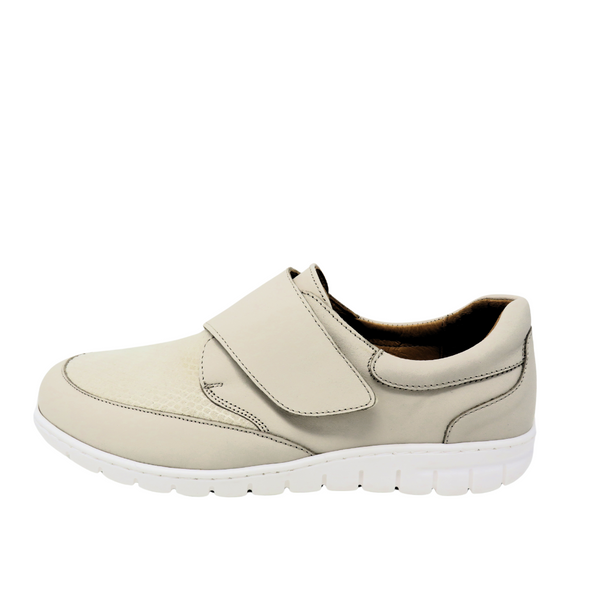 Softmode "Mira" Velcro Sytap Casual Shoe - Beige