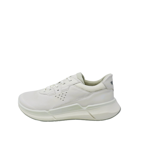 ECCO 830763 Biom Leather Laced Walking Sneaker - White