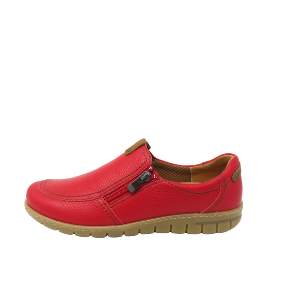 Softmode "Mandy" Slip On Casual Shoe - Red