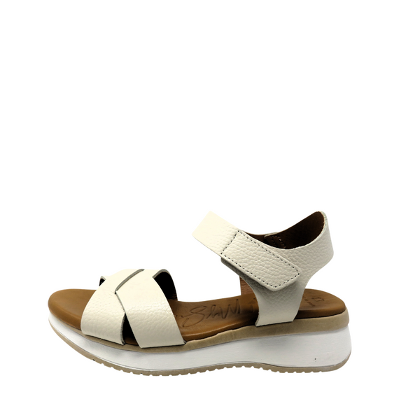 Oh My Sandals 5413  Velcro Sandal - Beige