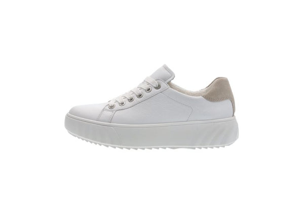 ARA 12-46523 Laced Sneaker - White/Shell