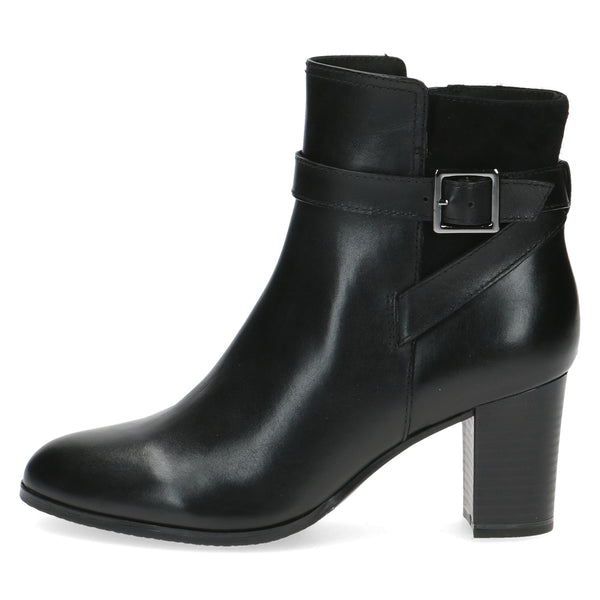 Caprice 25327 Strappy Heeled Ankle Boots - Black