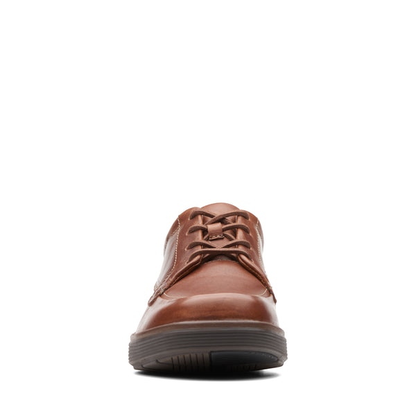 Clarks Un Abode Ease Mens Casual Leather Laced Shoe -  Brown