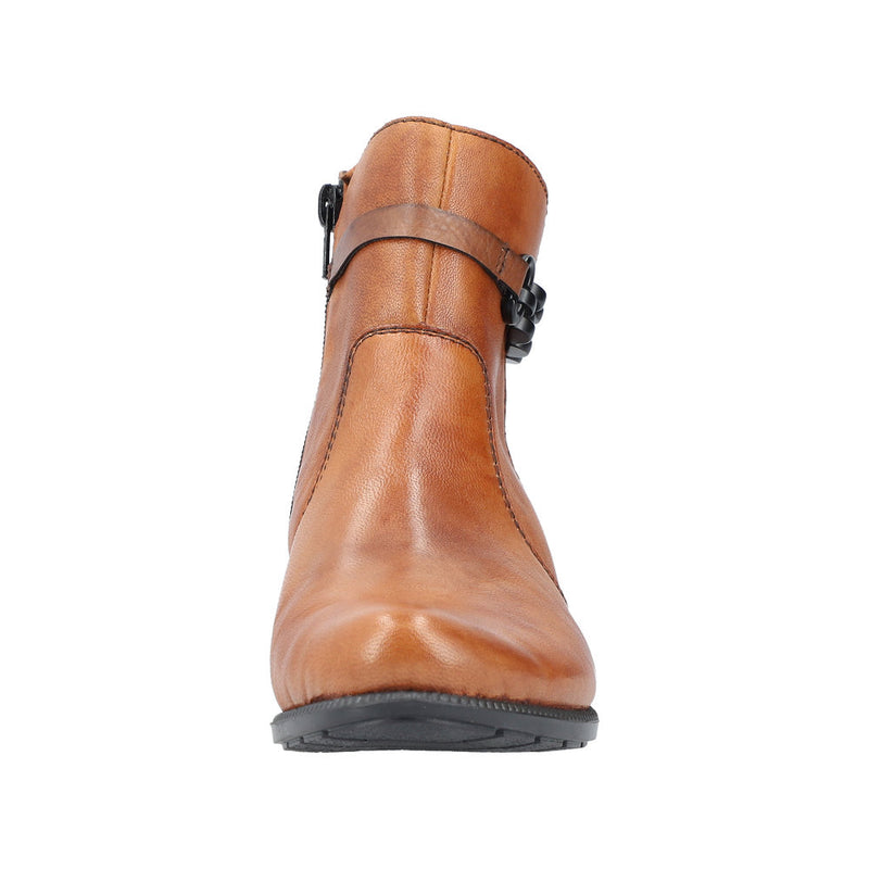 Rieker 78676-25 Low Heel Ankle Boot - Foxy Brown