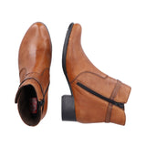 Rieker 78676-25 Low Heel Ankle Boot - Foxy Brown