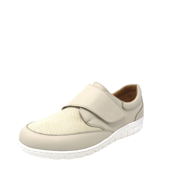 Softmode "Mira" Velcro Sytap Casual Shoe - Beige