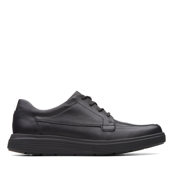 Clarks Un Abode Ease Mens Casual Leather Laced Shoe - Black