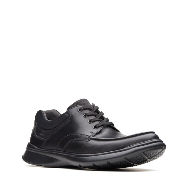 Clarks Mens Cotrell Edge Casual Laced Shoe - Black Leather