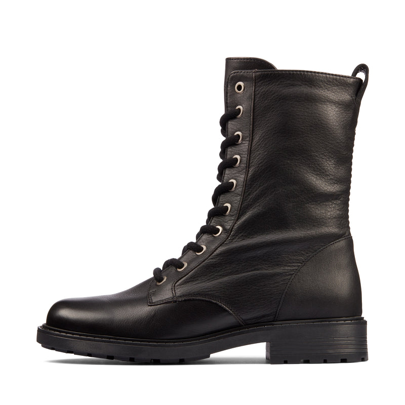 Clarks Orinoco2 Style Military Boot - Black