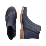Rieker 73571-14 Flat Ankle Boot - Dark Blue