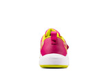 Clarks Aeon Pace Toddlers Velcro Trainer - Pink/Lime