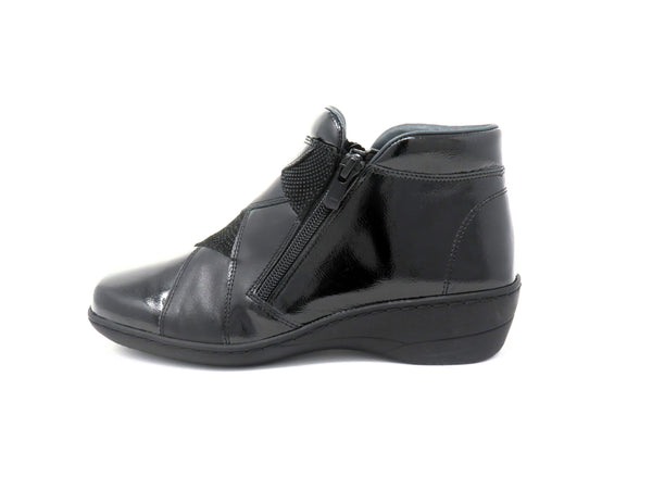 Softmode CLARA Zip Up Casual Boot - Black