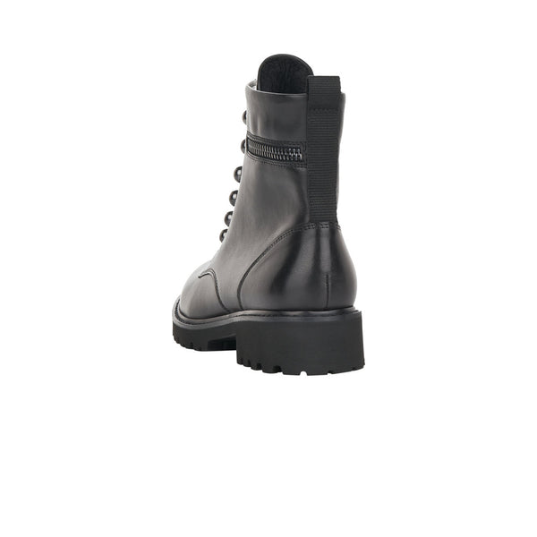 Remonte D8670 01  Womens Casual Black Laced Ziipped Biiker Boot