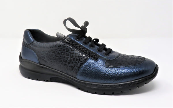 Softmode Harper Wide Fitting Laced Shoe, Navy