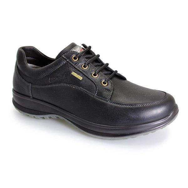 Grisport-Livingston-Black Leather--Waterproof- Laced -Casual