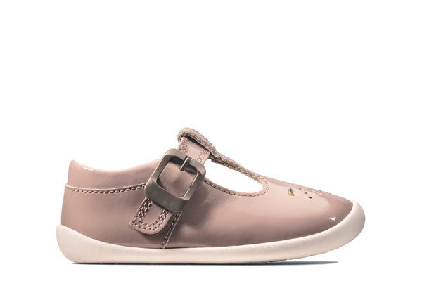 Clarks Roamer Star Toddlers Velcro - Pink Patent