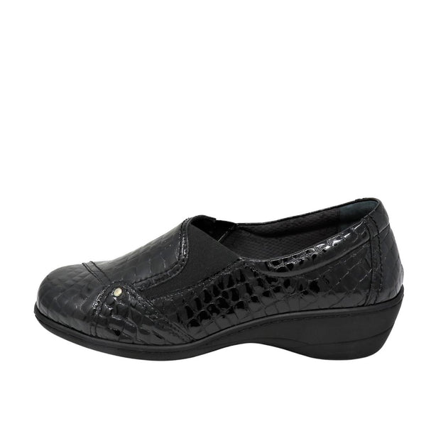 Softmode:, Emily  Wide Fit Slip On Shoe - Black