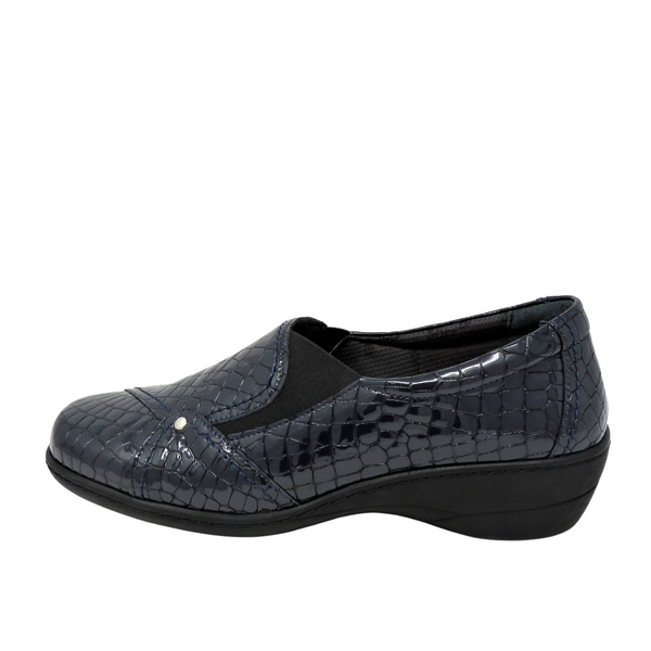 Softmode:, Emily  Wide Fit Slip On Shoe - Navy
