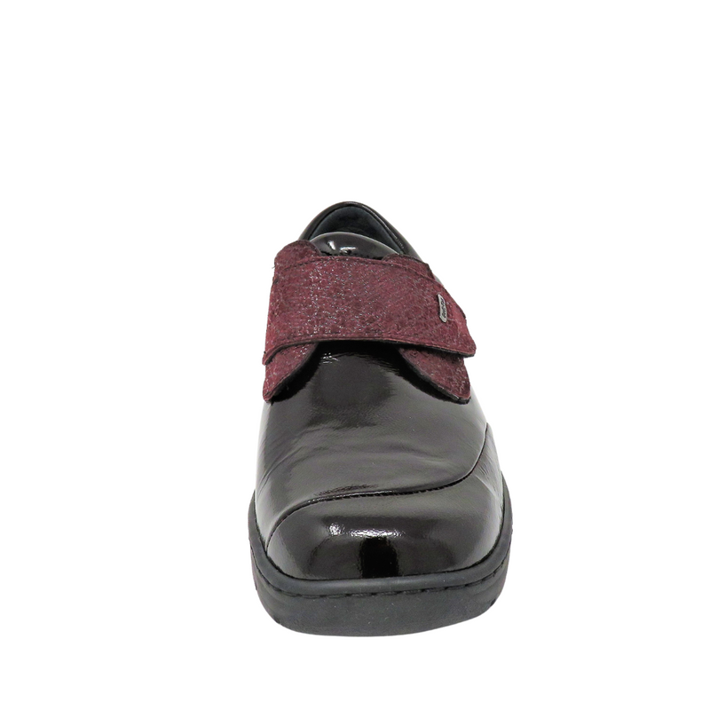 Softmode FARAH 3E Wide Velcro Shoe - Wine