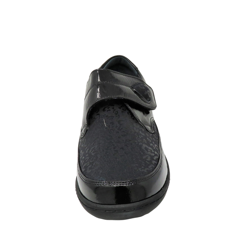 Softmode ELMA Patent/Stretch Fabric Shoe - Black