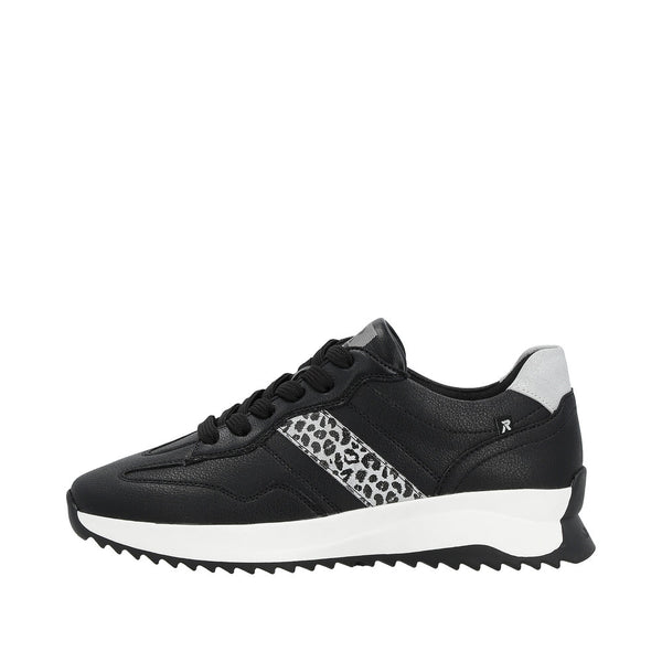 Rieker W1301-00 Evolution Laceed Sneaker - Black